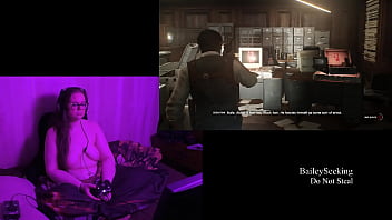 Preview 3 of Sunny Leone Sexy Blue Filam - Naked Evil Within 2 Play Through part 5