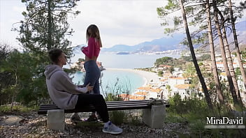 Preview 1 of Mom Dekh Kr - Young Couple having Sex with amazing View