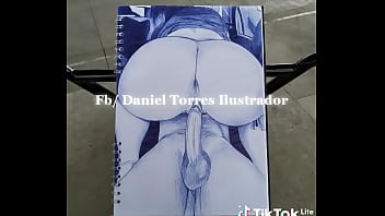 Preview 3 of Amarna Miller Owen Gray - Dibujo follando
