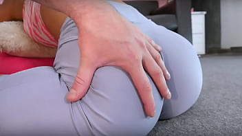 Preview 1 of Monique Fuentes Pee - Beautiful Babe Round Ass Huge Cameltoe Stretching in Yoga Pants