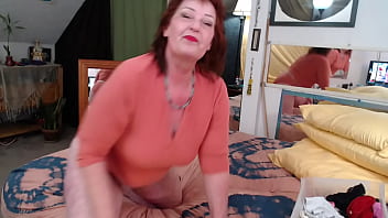 Preview 1 of Teaga Presley - 961 Aprils Panty Parade from the hottie with the crazy body DawnSkye1962. Watch her wiggle and juggle changing into and out of 14 pair of panties