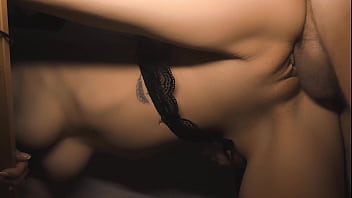 Preview 4 of Taboo Crempie Son - From each thrust of the dick,  her stomach bulges out,  and big natural tits bounce. Hard fuck with cum inside