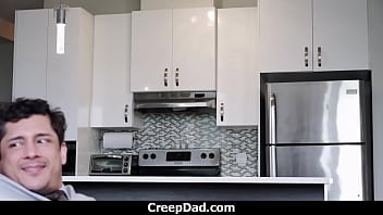 Preview 1 of Lil Sis Sex - Stepson Can&rsquo_t Help Himself but Jump on Stepdaddy&rsquo_s Cock!