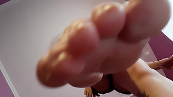 Preview 3 of Angela White Ass Licking - Mistress show her perfect feet