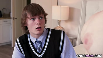 Preview 3 of Hinjra Beeg - Blonde Christian stepmom Christie Stevens catches her stepson Spikey Dee watching anal porn on his phone!