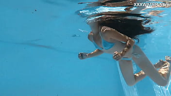 Preview 3 of Mulla Res - Sensational Hungarian Babe in Poolside Swim Session