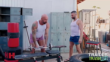 Preview 1 of Nadja 24 - TRAILERTRASHBOYS Daddy Drew Sebastian Barebacks Bottom Gay Cole Connor