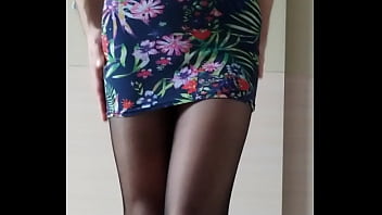 Preview 1 of Mobilealaya Sashu - misr4 - crossdresser black pantyhose