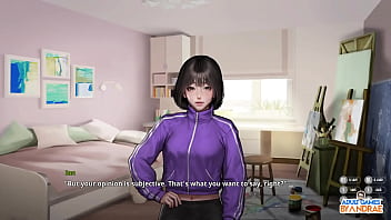 Preview 2 of Big Tits Big Fun - EP5: DRY HUMPING ORGASM Mei&#039_s Shaved Pussy in the Corridor [Secret Pie]