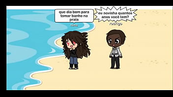 Preview 1 of Brothers Forces Sis - Roberto come espetinho se engasga com a carne