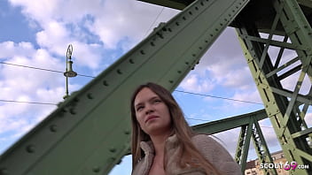 Preview 1 of Alyssa Alps Nude - GERMAN SCOUT - SWEET TEEN WITH BOUNCING TITS PICKUP FOR FIRST CASTING FUCK