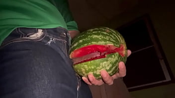 Preview 3 of Water Swift - Watermelon is sex toy. ชักว่าวกับแตงโมครับ
