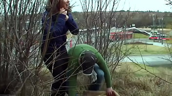 Preview 2 of Massage Tribute To Nisha Agarwal - It turns me on watching this redhead slut with perfect tits piss outdoors and then I fuck her wet pussy