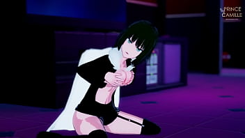 Preview 3 of Lactating Japan - Fubuki Playing With Her Huge Tits - One Punch Man