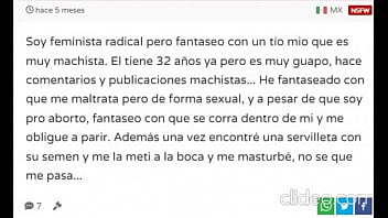 Preview 1 of Shhida Mine - Perra feminista leyendo secretos morbosos con su voz de puta