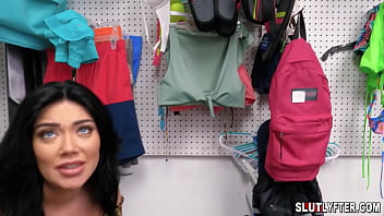 Preview 2 of Rep Xxxnxx Video - Stacked shoplifter teen Megan Maiden gets in trouble with LP officer Tommy Gunn! The busty babe is caught shoplyfting and has to strike a deal for her freedom!