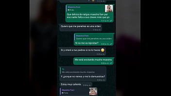 Preview 4 of Lae Png Ass Vedio - Chat De Whatsapp Con Mi Maestra Se pone Caliente Por La Noche