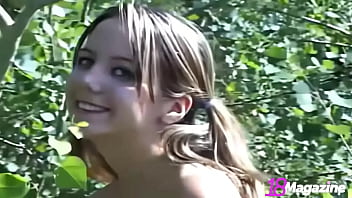 Preview 3 of Sanny Sax Com - Fully Naked Babe Andi Pink Feeling The Breeze While Walking Around!