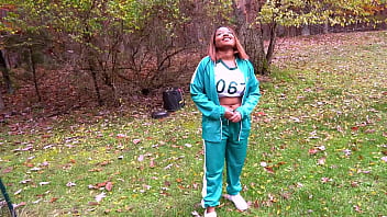 Preview 2 of Sari Am - Nina Rivera vs Don Whoe cosplay Squid Games Fucking outside