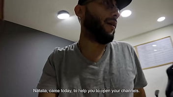 Preview 1 of Me Your Step Mom - My friend comes to my office and I catch her masturbating in the doctor&#039_s office,  so I decide to put my cock in her sweet mouth