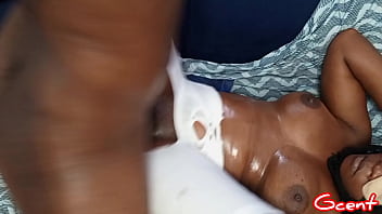 Preview 4 of Black Rape Teen - Babe with Good Pussy got oiled up and fucked so good-A must watch!!!
