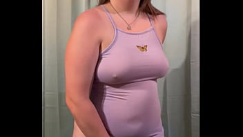 Preview 4 of Mok Dildo - Laina Marie sexy strip tease in a tight dress