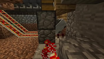 Preview 4 of Ana Bill Xxx Movie - Building an hot and sexy automatic furnace for my future minecraft girlfriend