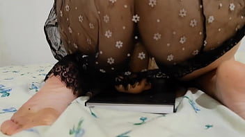 Preview 1 of Bukkeke Rare Video - Pussy bounces on long dildo - DepravedMinx