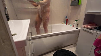 Preview 2 of College From - spying on my stepsister in the bathroom. what lovely big natural boobs and juicy cunt. would insert her dick up to the tonsils. I want to fuck this bitch from morning to evening
