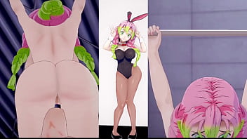 Preview 2 of Wwwhindi Sexy Blu Hd Indian Girl - MITSURI KANROJI TEACH YOU HER TRAINING [ Kimetsu No Yaiba Hentai]