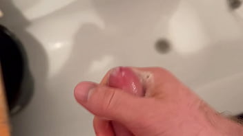 Preview 3 of Seks Za Dengi - Cumming in close-up with a massive portion of cum in slow motion / Big Uncut Veiny Cock / Pissing