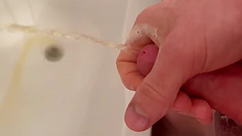 Preview 4 of Seks Za Dengi - Cumming in close-up with a massive portion of cum in slow motion / Big Uncut Veiny Cock / Pissing