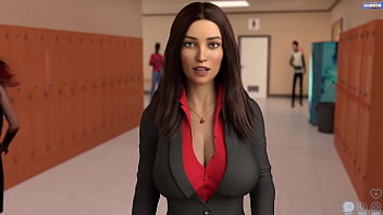 Preview 2 of Xxxxxxwww Vdeo Hd - Race Of Life #01 - Brunette College Teacher Wants To Come To Her House And Give Her A Good Fucking