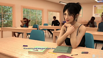 Preview 1 of Xxxxxxwww Vdeo Hd - Race Of Life #01 - Brunette College Teacher Wants To Come To Her House And Give Her A Good Fucking