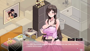 Preview 3 of Cum Her Leather Skirt - [Hentai Game] ║ NtrAholic ║ │In his bed i fuck his wife like a slut bitch │ ►PART 7◄
