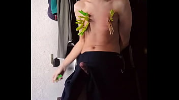Preview 3 of Class Room Sex Lesbean - cock slapping and pain wearing a skirt (a tribute video)