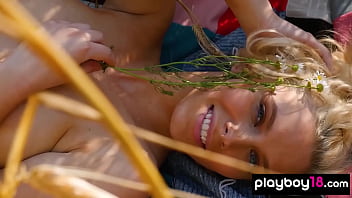 Preview 4 of Australia Bus Sexs - Lovely nude blonde MILF Jenessa Dawn introducing her farm and her pussy
