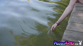 Preview 2 of Suxcy He Hard Porn - Classy blonde Russian MILF Anna Lisa stripping and posing naked on a boat