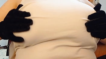 Preview 2 of As Fuck Classroom - Girl with big boobs on Tinder exposes her breasts - DepravedMinx