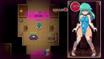 Preview 4 of Buseta Mais Grande Do Mundo - Mage Kanades Futanari Dungeon Quest [ Hentai Game PornPlay ] Ep.1 Flying giant boobs invasion