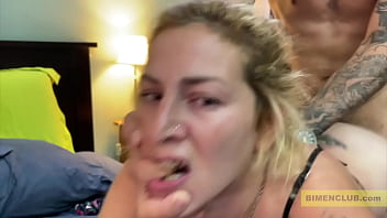 Preview 3 of Six Tin Porn All - Horny Bisex Macho Fucking a Woman and a Man