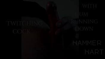 Preview 1 of Sany Leun Xxx Video Com - Twitching Cock With Cum Running Down