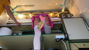 Preview 4 of Tamils Xex - Boss spreading Alice legs for better pussy upskirt view