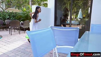 Preview 1 of Poto Naked - Ebony step daughter screwed by angry black step dad