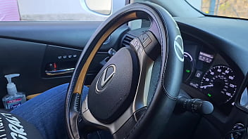Preview 2 of Mom San Nait - I Asked A Stranger On The Side Of The Street To Jerk Off And Cum In My Ice Coffee (Public Masturbation) Outdoor Car Sex