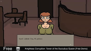 Preview 3 of Lezbian Teen Panty Sex - Knightess Corruption: Tower of the Succubus Queen (Free Demo)