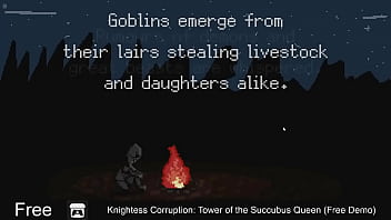 Preview 1 of Lezbian Teen Panty Sex - Knightess Corruption: Tower of the Succubus Queen (Free Demo)