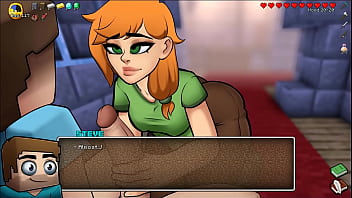 Preview 2 of Nuru Fuck - HornyCraft [ Parody Hentai game PornPlay ] Ep.32 the haze demon girl is a sexy femdom striptease