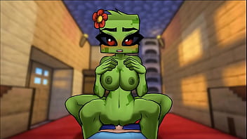 Preview 1 of Nuru Fuck - HornyCraft [ Parody Hentai game PornPlay ] Ep.32 the haze demon girl is a sexy femdom striptease