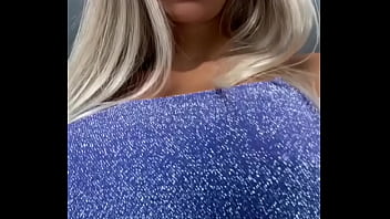 Preview 1 of Xxx Bhaha Com - Beautiful Monika Fox Poses In A Luxurious Blue Dress &amp_ Teases Pussy